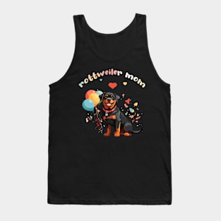 Proud Rottweiler Mom Design Tank Top